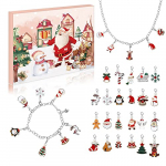 Becoyou Calendario Adviento Joyas, Calendario Adviento DIY con 23 Colgantes,1 Pulsera y 1 Collar, Calendario Adviento Mujer Niñas y Niños 2023, Sorpresa Calendario de Adviento Regalo