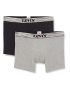 Levi’s Irregular Stripe Waistband Men’s Boxer Briefs Calzoncillo, Negro Combo, L para Hombre