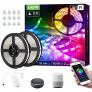 Lepro 10M 36W Tiras LED Exterior Impermeable IP65, Luces Tira LED WiFi(Solo 2,4 GHz) 16 Millones RGB Regulable, Control Remoto y Smartphone APP con Temporizador, Compatible con Voz Alexa y Google Home
