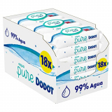 Dodot Toallitas Aqua Pure para Bebé, 99% Agua, 864 Toallitas, 18 Paquetes (18 x 48)