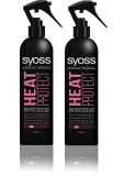 Syoss – Spray protector térmico, 2 uds de 250ml (500ml), Antiencrespamiento, Antihumedad y Protección hasta 220ºC, Cabello como recién salido de la peluquería