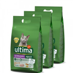 ultima Pienso para Gatos Esterilizados con Pollo – 3 x 3kg: Total 9kg