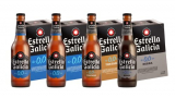 Cervezas Estrella Galicia 0,0 Pack Familia Sin alcohol – 2 packs Estrella Galicia 0,0 + 1 pack 0,0 Tostada + 1 pack de 0,0 Negra – 24 botellas en total – Ideal para regalar
