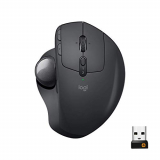 Logitech MX Ergo Trackball, Ratón Inalámbrico Ergonómico, Bluetooth/2.4 GHz con Receptor Unifying USB, Ángulo del Trackball Ajustable, Rueda de Precisión Inclinable, Carga USB-C, PC/Mac/iPad OS, Negro
