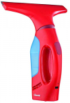 Vileda Windomatic – Aspirador de ventanas con labio de goma, limpiacristales con cabezal flexible y depósito de agua, aspiración vertical y horizontal, medidas 17,5x12x32 cm, color rojo
