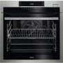 AEG BSE782320M Horno Multifunción con Limpieza Pirolítico, 20 funciones, Conectividad, Sonda Térmica, Pantalla TFT Color, Cámara de visión remota, 260 recetas, Antihuella, Inox, A++, 70 Litros