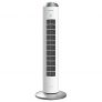 Cecotec Ventilador de Torre con Temporizador EnergySilence 8090 Skyline. 60 W, 33» (84cm) de Altura, Oscilante, Motor de Cobre, 3 Velocidades, Blanco