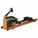 Mobi Fitness Máquina de remo de agua real, réplica de almacenamiento Upright Storage Design no afecta a la articulación de la rodilla, True Workout ergonómico.