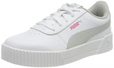 PUMA CARINA L PS, Zapatillas, Niñas, Blanco (Puma White/Puma White/Gray Violet), 29 EU