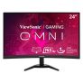 ViewSonic VX2468-PC-MHD Monitor Gaming Curvo HD de 24″, 165 Hz, 1 ms, AMD FreeSync Premium, Doble Altavoz Integrado, 2 HDMI, DisplayPort