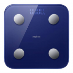 realme – Smart Body Composition, Báscula inteligente, bluetooth 5.0, Pantalla LED, Batería de larga duración: 360 días, 14 datos corporales y medición de la frecuencia cardiaca, Azul