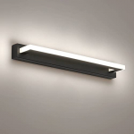 ECOBRT LED Espejo Luz Negro Espejo Luz Baño Interior 9W 42cm Largo Moderna Lámpara de Baño led espejo luz con acrílico IP44