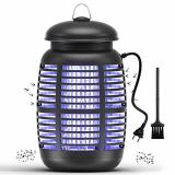 Mksutary Lámpara Antimosquitos, 15W UV Lámpara Anti Mosquitos Matamoscas Eléctrico Trampa Polillas Repelente Matar de Moscas Polillas Insectos, Area efectiva 80㎡ Interior y Jardin