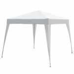 Outsunny Carpa 3x3m Plegable en Acordeon Tubo Acero Poliester Impermeable + Bolsa Transporte
