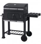 Tepro Toronto Click – Barbacoa de carbón/parrilla carro esmaltada, antracita/acero inoxidable