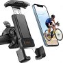 Soporte Movil Bicicleta, bedee Anti Vibración Soporte Motocicleta, Rotación 360° Soporte Manillar para iPhone 13, 12 Pro MAX, 11 Pro, XS MAX, XR, Samsung S10 S9 S8, Huawei, 4.7-7.0″ Smartphones