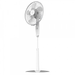 Cecotec Ventilador de Pie con Temporizador EnergySilence 1010 ExtremeFlow. 60 W, 10 aspas, Potente, Oscilante, Silencioso, 3 velocidades, Regulable, Motor de Cobre, Blanco