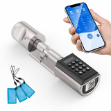 WE.LOCK Smart Door Lock Cylinder Double Motor Password y Bluetooth con tarjeta RFID, estuche a prueba de agua L6PC+B