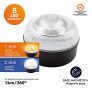 Jocca – Luz de Emergencia Coche V16 Homologada DGT | Helpflash | Sustituye a Triángulos | Base Magnética Antideslizante | Baliza Emergencia Coche | 8 Leds de 1W Cada