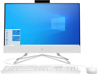 HP All-in-One 22-df0012ns – Ordenador de Sobremesa de 21.5″ FHD (Procesador Intel Celeron J4025, 8GB RAM, 256GB SSD, Intel UHD 600 Graphics, Windows 10) Blanco
