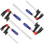 WORKPRO Juego de Sargento de Barra, 4PC Sargento de Tornillo, Abrazaderas de Liberación Rápida de 150 mm (6″) y 300 mm 12″), Set de Sargentos para carpintería de potencia 272 KG / 600 libras
