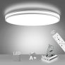NIXIUKOL Plafon LED Techo Regulable 36W Lámpara de Techo Regulable con Mando a Distáncia IP54 Impermeable 3000K-6500K Lampara Techo Luz para Dormitorio, Sala de Estar, Cocina, Baño, Pasillo etc 33cm