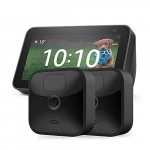 Blink Outdoor Cámara de seguridad HD (2 cámaras) + Echo Show 5 (2.ª generación, modelo de 2021), Antracita