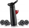 Vacu Vin 09874606 – Bomba de Vació «Concerto» con 4 tapones, Color negro