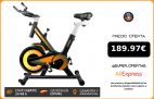 Bicicleta estática Spinning para ejercicio Indoor. Volante 10 kg. Pulsómetro. Registro Actividad. Sujección Dispositivo Móvil.|Bicicletas fijas de interior|