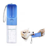 Aoweika Botella de agua para perro, botella de agua de viaje para mascotas, 450 ml, ABS de grado alimenticio, a prueba de fugas, botella de agua portátil para mascotas para caminar al aire libre