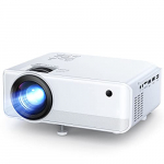 Mini Proyector 1080P Soporte Proyector, Portátil LED Proyector, Duales Altavoz, 50,000 Horas de Vida, de Cine en Casa Soporte HDMI,USB,VGA,TF, y TV Stick