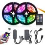 10M Bluetooth Tiras RGB,Tom-shine 300 LEDs Tiras LED de Luces 12V,Sync con Música,Control Remoto/Teléfono Inteligente APP Control/Botón Manual Control,Luces Led Decoracion para el Hogar,Cocina,Navidad