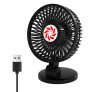 TQQ Ventilador USB, Mini Ventilador Personal de Mesa USB con 3 Velocidades, Ventilador de Mesa USB Ajustable de 115°, Ideal para la Cama, el Escritorio, la Oficina, el Coche, el Cochecito, el Camping