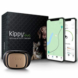 KIPPY – EVO – El Nuevo Collar GPS para Perros y Gatos – Seguimiento de Actividad, 38 gr, Waterproof, Bateria 10 dias, Brown Wood
