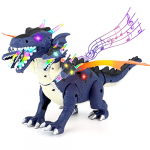 Juguetes de dinosaurio multitesta para niños de 3+ años, Juguetes Dinosaurio Eléctricos Movibles con Luces Rugido Sonido Regalos Educativos para Niños Niños Preescolar Aprendizaje Interactivo
