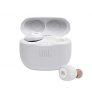 JBL Tune 125 TWS Auriculares intraaurales True Wireless con Bluetooth, Sonido Pure Bass y modo Dual Connect, hasta 32 hrs de música con estuche de carga, blanco