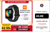 Xiaomi reloj inteligente Mi Watch Lite, con GPS, GLONASS, pantalla de 1,4 «, Bluetooth, Monitor de ritmo cardíaco y sueño, resistente al agua hasta 5atm|Relojes inteligentes|