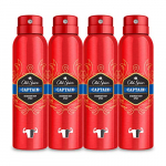 PACK X4 Old Spice Captain Spray Corporal Desodorante Para Hombres 150 ml