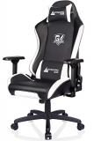 GTRACING Silla Gaming Escritorio Gamer Oficina Ergonomica para Ordenador Cuero de PU 4D Reposabrazos Respaldo Reclinable GTPLAYER Series Blanco