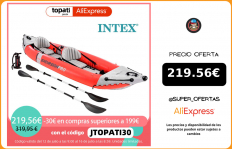 Kayak hinchable INTEX K2 Excursion Pro 2 remos + hinchador, Accesorios kayak, náutica, barca hinchable|Barcas de remos|