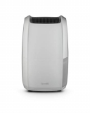 De’Longhi AriaDry Multi DDSX220 Deshumidificador Multifunción, 20 L/d, Filtro Antipolvo y Antialérgenos, Función Secado de Ropa, Gas Ecológico, Pantalla LED, Rejilla, 436 W, 44 Db, Blanco y Gris