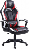 Silla de Juego Roja, Silla Ergonomica con Masaje, Silla de Oficina Moderna, Silla Gaming para Adultos, Silla de Escritorio Alta, Silla de Peso Pesado, Euedas de Rodadura Suave, Apoyabrazos Acolchados