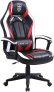 Silla de Juego Roja, Silla Ergonomica con Masaje, Silla de Oficina Moderna, Silla Gaming para Adultos, Silla de Escritorio Alta, Silla de Peso Pesado, Euedas de Rodadura Suave, Apoyabrazos Acolchados
