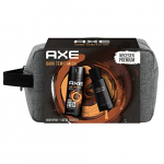 AXE Neceser Hombre Dark Temptation Set de Baño con Bolsa de Aseo Dark Temptation Desodorante BodySpray 150 ml + Eau de Toilette 100 ml