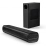 Barra de Sonido TV,Sakobs 120W Barra de Sonido con subwoofer inalámbrico,Sonido Envolvente de 2.1 Canales,Apto para RCA/AUX/Optical/Bluetooth 5.0