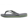 Havaianas Brasil Logo, Chanclas Unisex Adulto, Steel Grey, 45 EU