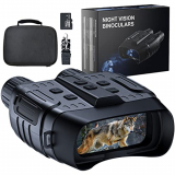 Binoculares Visión Nocturna, TKWSER 7 Grados Infrarrojos Digitales Prismáticos Visión Nocturna Militar 300M Rango para la Caza, Zoom 4X para Dia y Noche Video HD 1280×960 Foto, 2,31″ LCD TFT con 32GB