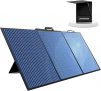 Innopower Panel Solar Plegable 100W Monocristalino Con Soporte Ajustable De 20-70°,12V Placa Solar Portatil Para Estación de Energía,Respaldo de Energía Solar Para Exteriores,Acampar y Emergencia
