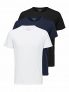 SELECTED HOMME Slhnewpima SS Noos-Camiseta de Cuello Redondo (3 Unidades), Color Negro, M para Hombre