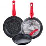 San Ignacio – Set 3Pc Sarten (20+24+28) Aluminio Forjado Induccion Energy